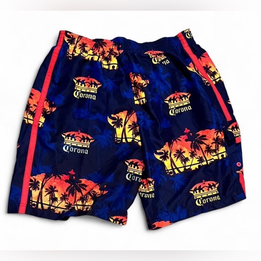 Corona Men's Tropical Blue Board Shorts XL - Picture 2 of 5